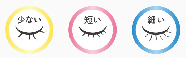 まつ毛悩み