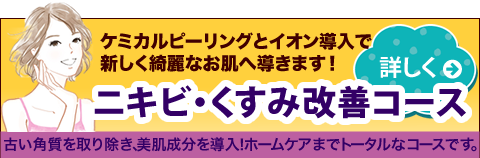ニキビ・くすみ改善コース